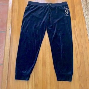 Juicy Couture Navy Velour Joggers